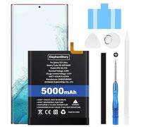 Elephantstory Battery for Samsung Galaxy S23 Ultra SM-S918B, 5000mAh Capacity Battery EB-BS918ABY Battery 0 Cycle Lithium Polymer Replacement Battery with Repair Kit
