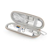 ELEPRUC Electric Toothbrush Travel Case Travel Electric Toothbrush Holder Case for Most Electric Toothbrush Portable White, White, 23x7,2x6,5cm, Practical
