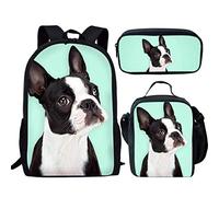 ELEQIN Unisex Animal Laptop Backpack, Boston Terrier, Einheitsgröße, Box