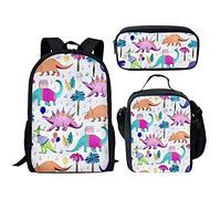ELEQIN Unisex Animal Laptop Backpack, Cartoon Dino-1, One_Size, Backpack