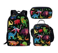 ELEQIN Unisex Animal Laptop Backpack, Cartoon Dino-4, Einheitsgröße, Box