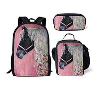 ELEQIN Unisex Animal Laptop Backpack, Horse Pink, Einheitsgröße, Box