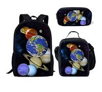 ELEQIN Unisex Animal Laptop Backpack, Universe Planet, Einheitsgröße, When travelling