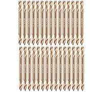 Eleqldwen 30Pcs 1/8In Cobalt Drill Bits Double End Cobalt Drill Bits for Hardened Steel Cast Iron Wood Plastic Stainless Steel Drill Bit