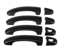 Eleqldwen 8Pcs Set ABS Chrome Door Handle Covers Trim for TRANSPORTER T5 T6 VAN 2003-2015 Gloss Black