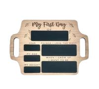 Eleqldwen First Day of School Sign - Reusable Memory Photo Board with Handles for Starting Nursery Preschool - Easy to Use 29 X 22 X 0.6cm