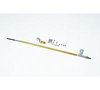 ELErc Dancing Wings Hobby RC Outrigger Shrimp Boat Wooden 495mm Sponson Race Boat Kit to Build for Adult (BC05)
