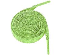 Elerevyo 1 Pair Glitter Shiny Metallic Flat Shoelaces, Colorful Sequin Sparkling Shoestrings Laces for Sneakers Tender Green 140cm/55.12"