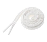 Elerevyo 1 Pair Glitter Shiny Metallic Flat Shoelaces, Colorful Sequin Sparkling Shoestrings Laces for Sneakers White 160cm/62.99"