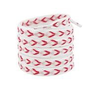 Elerevyo 2 Pairs 0.47'' Wide Contrast Color Flat Fat Braided Twist Woven Shoeslaces Shoe Laces Shoestrings, Pink+red, 160cm/63.0"