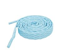 Elerevyo 2 Pairs Flat Fat Shoe Laces for Sneakers, 0.51'' Wide Soft Shoelaces Shoestrings for Casual Hiking Shoes Light Sky Blue 140cm/55.1"