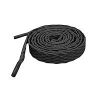 Elerevyo 2 Pairs Flat Fat Shoe Laces for Sneakers, 0.51'' Wide Soft Shoelaces Shoestrings for Casual Hiking Shoes, Black, 120cm/47.2"