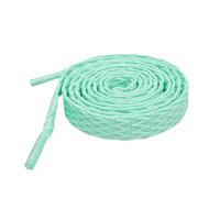Elerevyo 2 Pairs Flat Fat Shoe Laces for Sneakers, 0.51'' Wide Soft Shoelaces Shoestrings for Casual Hiking Shoes Mint Green 110cm/43.3"