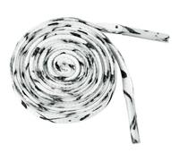 Elerevyo Colored Printed Flat Shoelaces Splashing Ink Shoe Laces for Sneakers 2 Pairs White-Black 120cm/47.24"