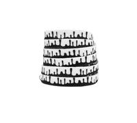 Elerevyo Colorful Shoe Strings Gradient Melted Patterned Shoelaces Shoe Laces for Sneakers 1 Pair White and Black 100cm/39.4"