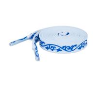 Elerevyo Flat Blue and White Porcelain Pattern Shoe Laces Strings Floral Decorative Regular Lines Shoelaces 2 Pairs White-Blue 4 140cm/55.1"