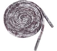 Elerevyo Flat Colorful Shoelaces Gradient Colors Shoe Laces for Boots Sneakers 2 Pairs 150cm/59.06" Black