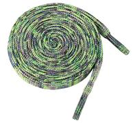 Elerevyo Flat Colorful Shoelaces Gradient Colors Shoe Laces for Boots Sneakers 2 Pairs 150cm/59.06" Dark Multicolor