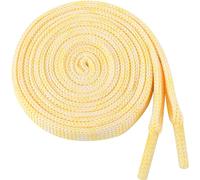 Elerevyo Flat Colorful Shoelaces Gradient Colors Shoe Laces for Boots Sneakers 2 Pairs 150cm/59.06" Yellow