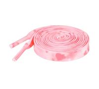 Elerevyo Flat Shoestrings Heart Printed Shoe Lace for Sneakers Athletic Shoelaces 1 Pair, Pink Rose, 120cm/47.2"