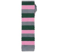 Elerevyo Men Colorful Knitted Stripe Square End Neck Skinny Knit Tie