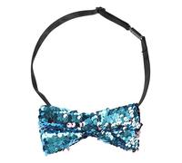 Elerevyo Men Reversible Sequin Sparkly Shiny Sequins Bow Ties | Adjustable neckband fits most sizes. Pre-tied style. For nights out, cocktail parties, festivals.
