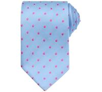 Elerevyo Men's Polka Dots Tie Self-Tied Necktie Woven Classic Width Satin Shiny Ties for Wedding Classic One Size Light Blue