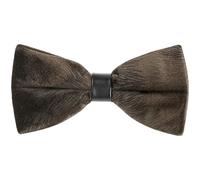 Elerevyo Men's Velvet Velour Adjustable Pre-Tie Bow Ties for Prom Wedding Tuxedo, Dark Brown, One size