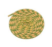 Elerevyo Round Rope Shoe Strings Three-Color Checkered Shoelaces Colorful Shoe Laces for Boots 2 Pairs Fluorescent Yellow/Pink/Black 80cm/31.5"