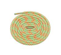 Elerevyo Round Rope Shoe Strings Three-Color Checkered Shoelaces Colorful Shoe Laces for Boots 2 Pairs, Yellow/Sky Blue/Magenta, 100cm/39.4"