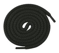 Elerevyo Round Rope Shoelaces Thick Cotton Solid Shoe Laces for Sneakers Boot Shoe Strings 1 Pair Black 140cm/55.12"