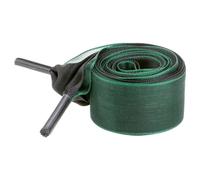 Elerevyo Satin Ribbon Shoelaces Double Layered Flat Snow Yarn Shoe Laces for Women 1 Pair Black-Dark Green 140cm/55.12"