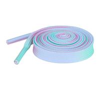 Elerevyo Three Colors Gradient Tie-dye Shoelaces Flat Shoe Laces for Sneakers 1 Pair Purple, Blue and Green 140cm/55.1"
