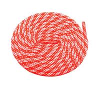 Elerevyo Two-Color Twill Dot Shoelaces, 2 Pairs of Striped Round Shoelaces for Martin Boots White-Fluorescent Orange 60cm/23.6"