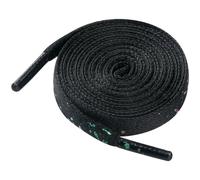 Elerevyo Unisex Flat Shoe Laces Splatter Painted Fun Shoelaces for Sneakers 2 Pairs Black Colorful 140cm/55.1"