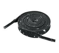 Elerevyo Unisex Flat Shoe Laces Splatter Painted Fun Shoelaces for Sneakers 2 Pairs Black White 140cm/55.1"