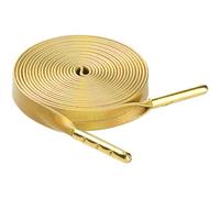 Elerevyo Unisex PU Leather Flat Shoe Laces for Sneakers Boots 1 Pair Holographic Gold 80cm/31.5"