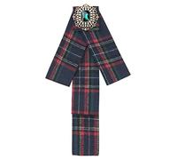 Elerevyo Women's Plaid Bow Brooch Tie Rhinestoneand Pearl Neck Tie Pin Checked Bow Tie Red Blue One Size