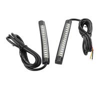 Elerose 1 Pair 17Smd Led Tail Light Bar Strip Flexible Turn Signal Tailgate Light For Motorcycles Suv Suv Vans Trucks With Dc 12V