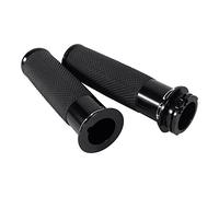 Elerose Handbar Grips Black,1"25mm CNC Handle Bar Hand Grips for Sportster Touring