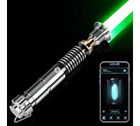 ELESKOCO Smooth Swing Luke V3.0 Dueling Lightsaber, APP Control Infinite RGB 16 Colors Light Saber with 16 Sound Fonts - Motion Control Lightsabers Metal Hilt for Adults Teens