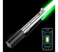 ELESKOCO Upgraded ANK Lightsaber, APP Control Smooth Swing RGB Colors Changeable Lightsabers with 16 Sound Fonts - Motion Control Metal Hilt V3.0 Light Saber for Adults Cosplay