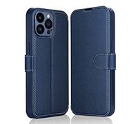 ELESNOW Case for iPhone 14 Pro, Premium Leather Wallet Flip iPhone 14 Pro Phone Case Card Holder Cover Magnetic Closure Compatible with Apple iPhone 14 Pro (Deep Blue)