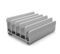 Elestoria Adjustable Laptop Stand - Fits 5 Devices, Modern Design, Tool Free Adjustment, Protective & Stable | Grey