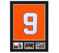 eletecpro 1 Pack Jersey Frame Display Case with HD Acrylic Cover and 2 Mats, Large Shadow Box for Shirt, Jersey and Uniform, Display 4x6 Picture for Wall Decor, Black