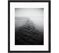 eletecpro 28.9 x 35.6 cm Picture Frame, Set of 4 with Mats, Made of Solid Wood and Heat Reinforced Glass, Home Decoration for Wall or Tabletop, Black