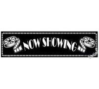 Eletina Metal tin sign Now Showing Home Theater Street Retro Vintage S 4x16 Inch Look Club Bar Poster wall art decoration