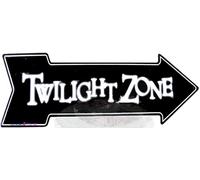 ELEtina Novelty Vintage Twilight Zone Left Lookin for Wall Decoration Retro Arrow Plaque Aluminum Metal tin Sign 5x17 INCH