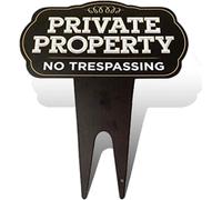 Eletina private property no trespassing sign,Authority ultra reflective metal yard sign protect your home,safety and privacy warning sign/Private Property NO Trespassing Yard Signs 12x15 in