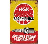 Eletina Retro Metal Spark Plugs Tin Metal Sign Funny Home Cave Garage Bar ation Vintage Metal Sign 8x12 Inch